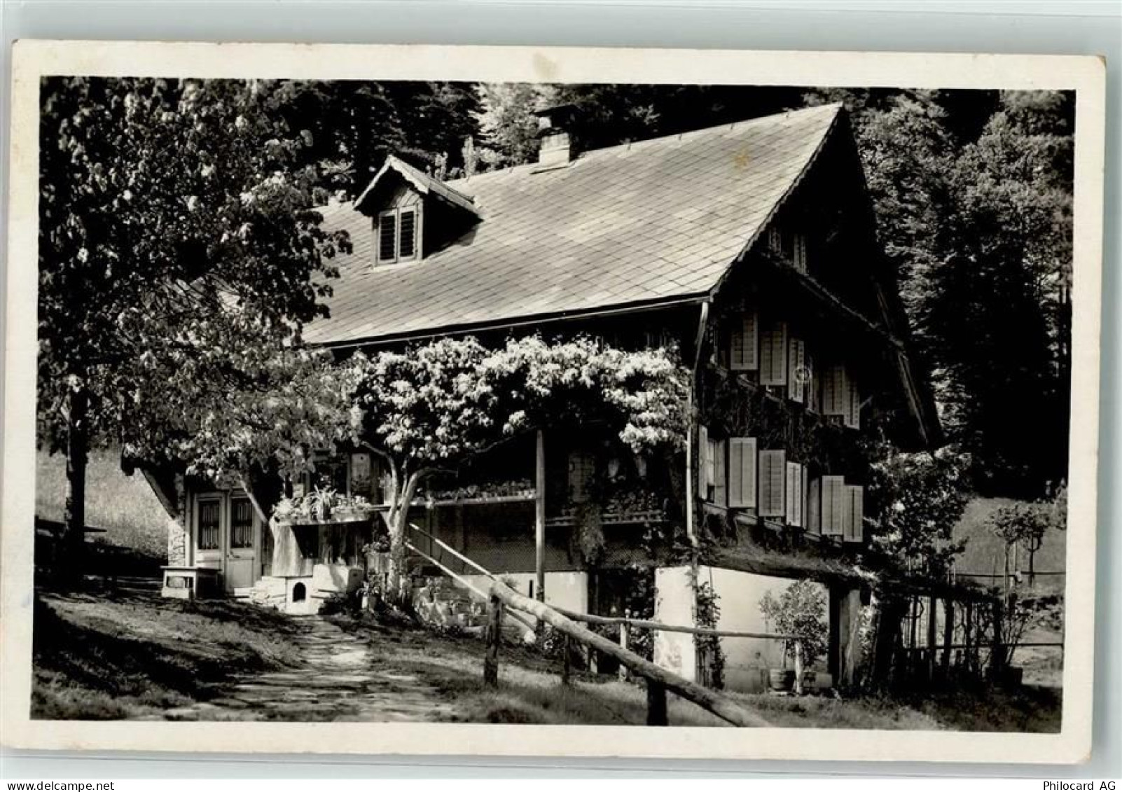 6048 Horw 1929 Gebrauchsspuren Gasthaus Schwendleberg Foto AK - 10686609
