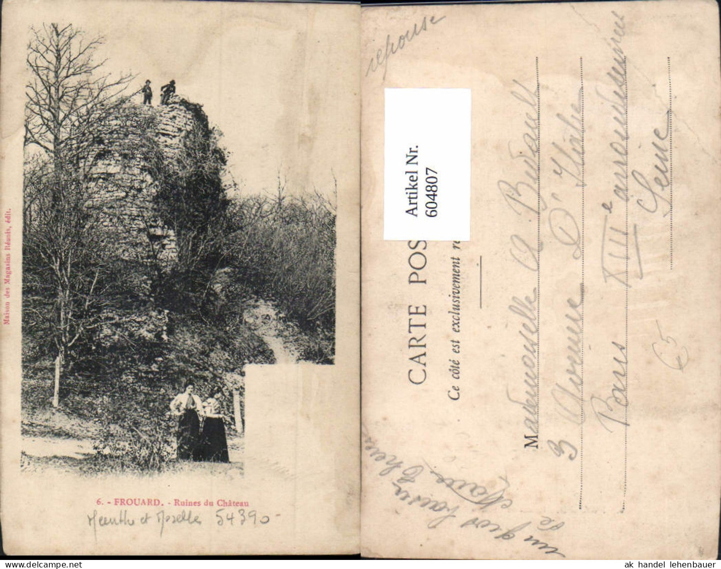 604807,Frouard Ruines du Chateau Schloss Ruine France