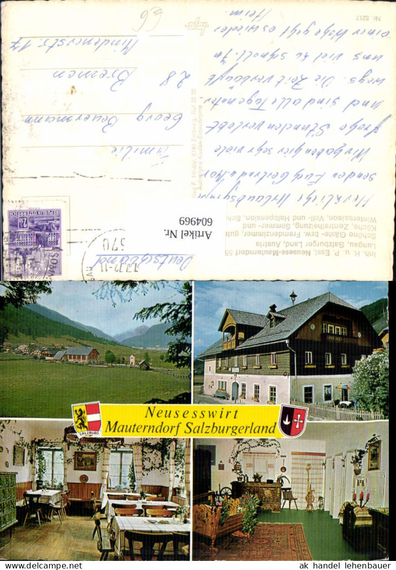 604969,Mehrbild Ak Neusess-Mauterndorf Mauterndorf Neusesswirt