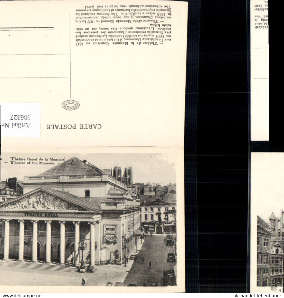 606327,Brüssel Bruxelles Theatre Royal de la Monnaie Theatre of the Monnaie Theater