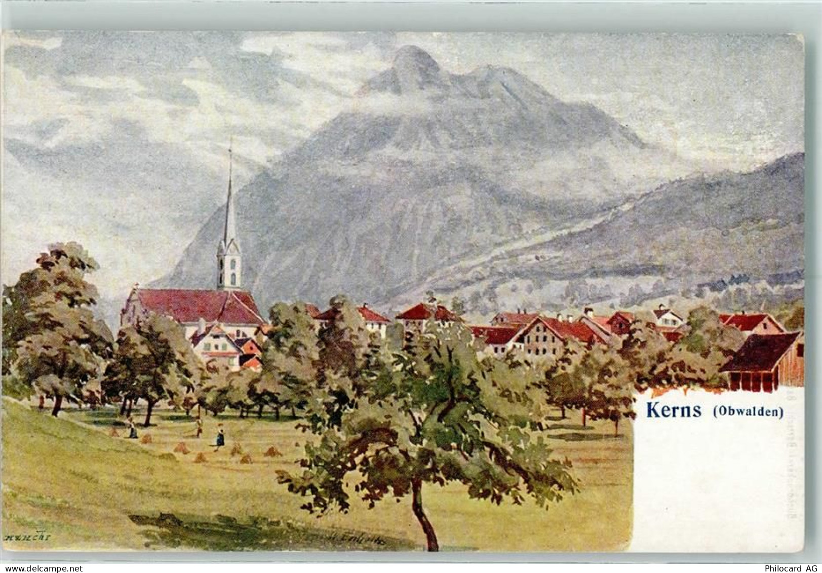 6064 Kerns Künstlerkarte sign - 13127706