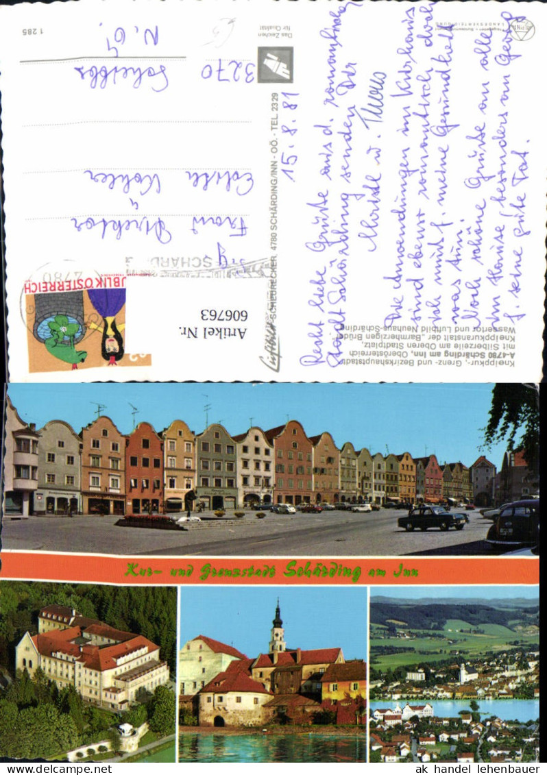 606763,Mehrbild Ak Schärding a. Inn Wassertor Kuranstalt Neuhaus-Schärding