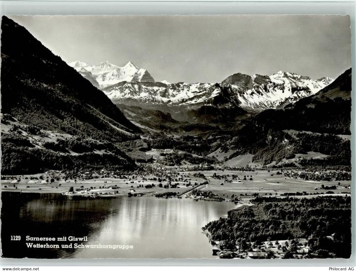 6074 Giswil - Sarnersee mit Giswil Wetterhorn und Schwarzhorngruppe - 11089595