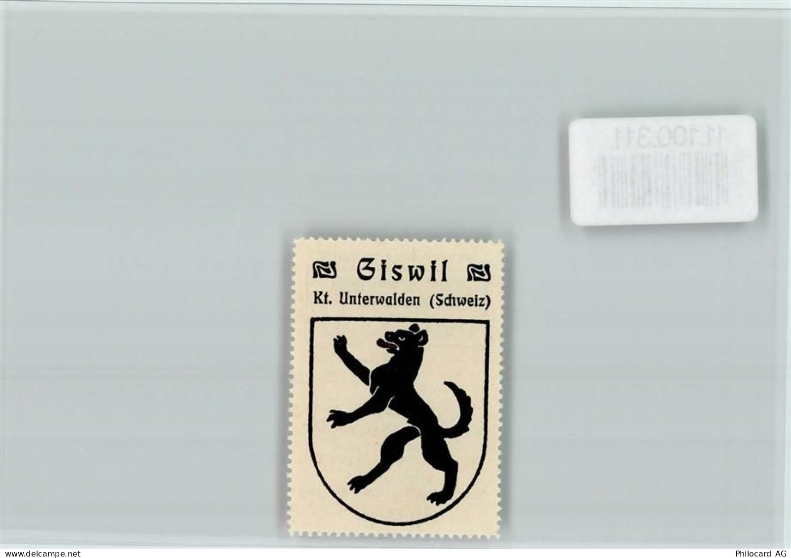 6074 Giswil - Vignette Wappen Kaffee Hag ca 1920-1940 - 11100311