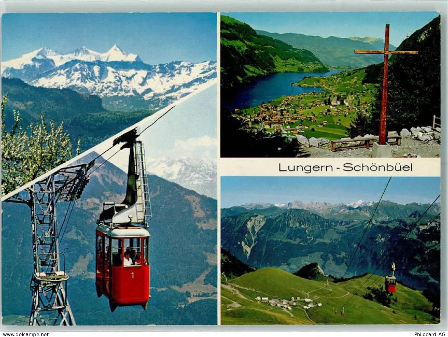 6078 Lungern 1981 - Schönbüel Wetterhorngruppe Luftseilbahn Lungern-Turr... - 10281637