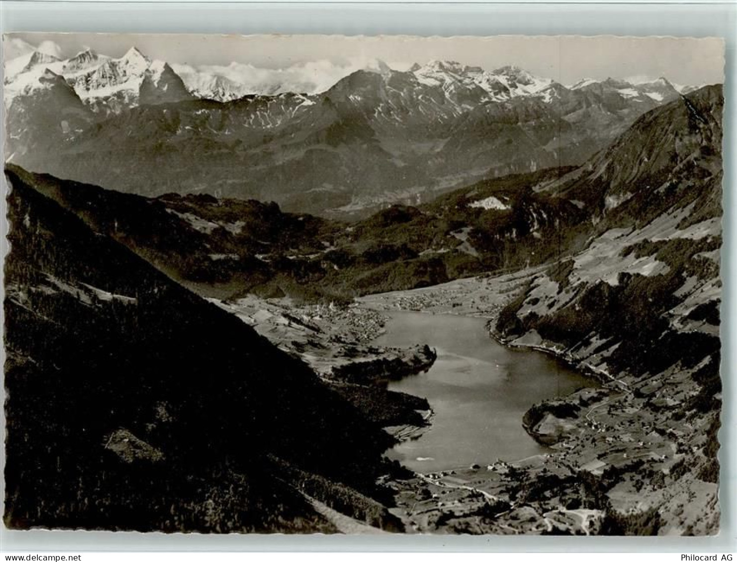 6078 Lungern - Luftaufnahme Lungernsee Lungern und Berneralpen - 10156560