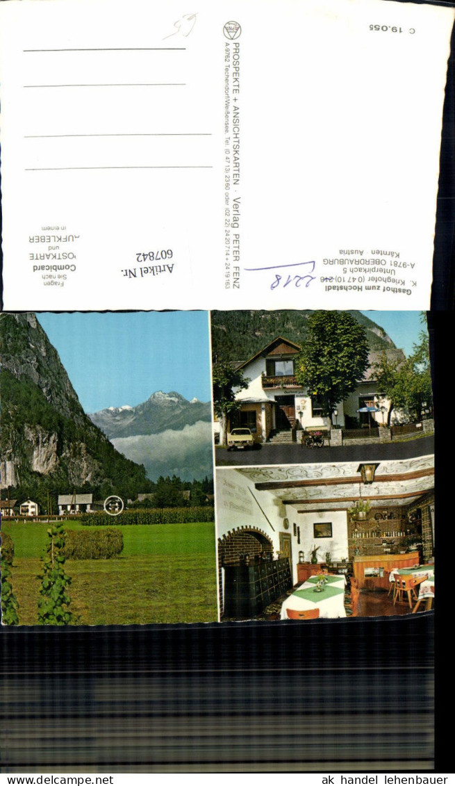 607842,Mehrbild Ak Oberdrauburg Gasthof zum Hochstadl