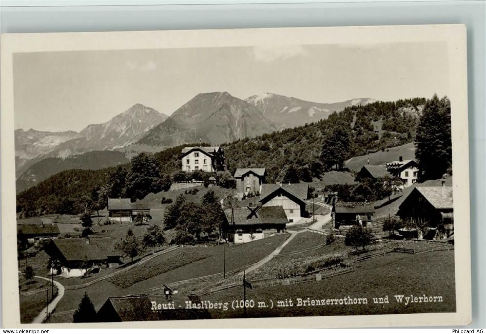 6086 Hasliberg Reuti 1920 - Hasliberg mit Brienzerrothorn und Wylerhorn... - 13094805