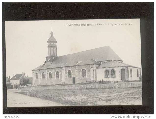 61 bazoches sur hoene l'église vue de côté édit.lormois n° 2
