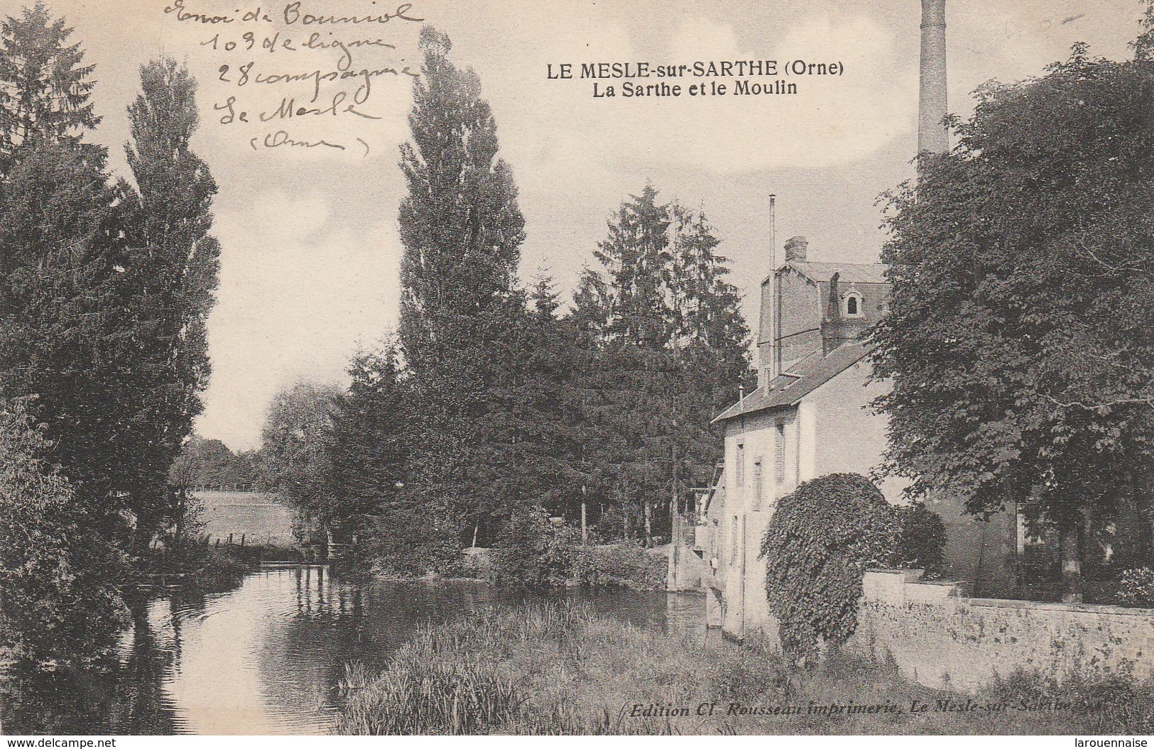 61 - LE MELE SUR SARTHE - La Sarthe et le Moulin
