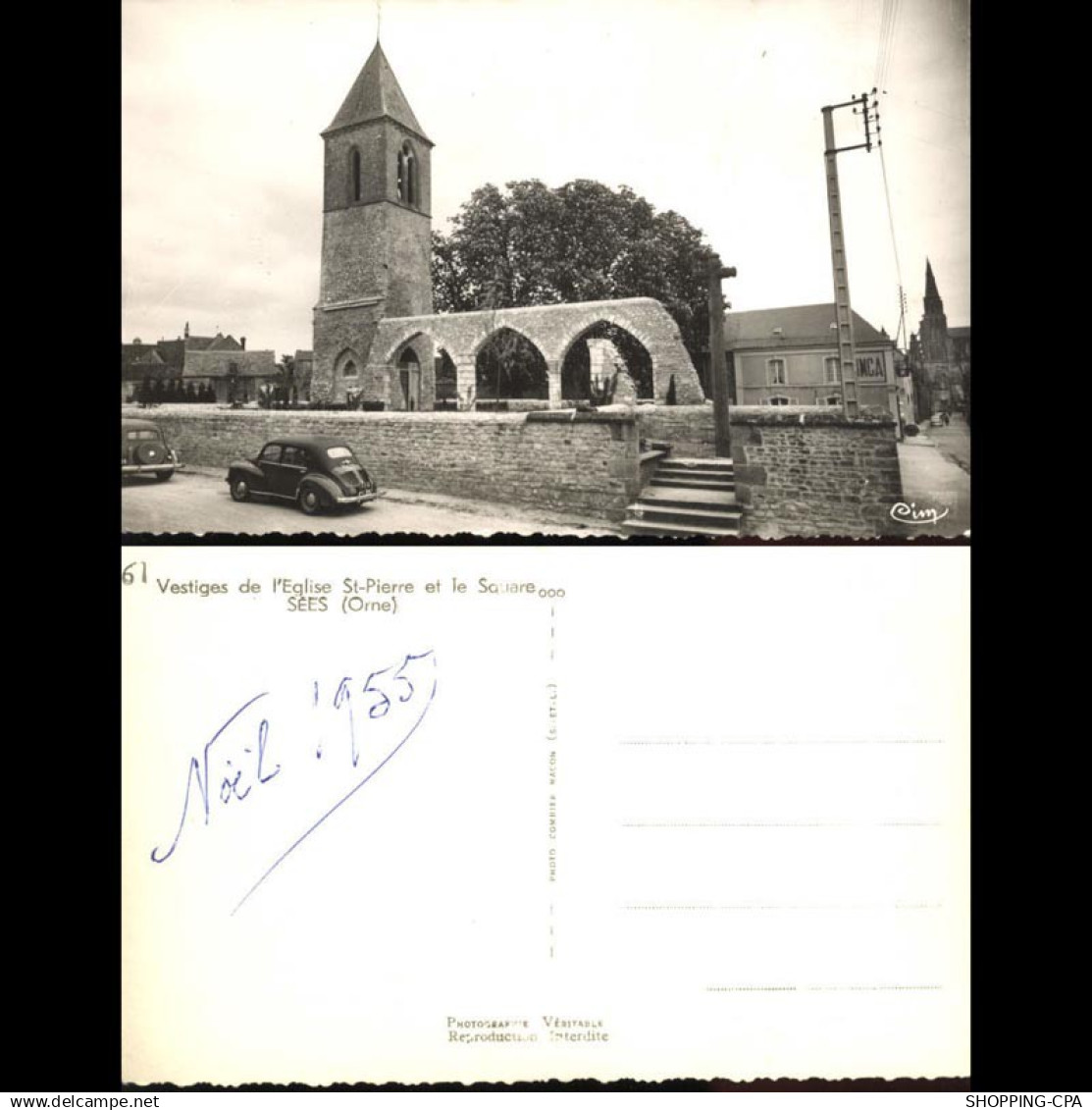 61 - Sees - Vestiges de l'eglise Saint Pierre et le Square