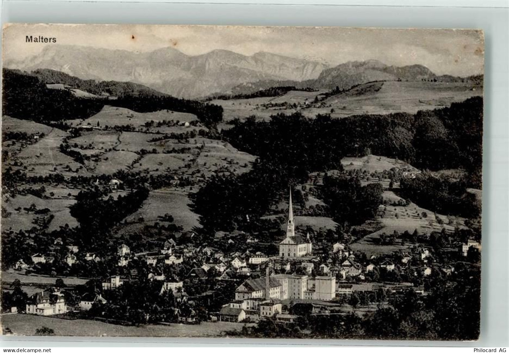 6102 Malters 1917 Gebrauchsspuren Kirche - 39695842