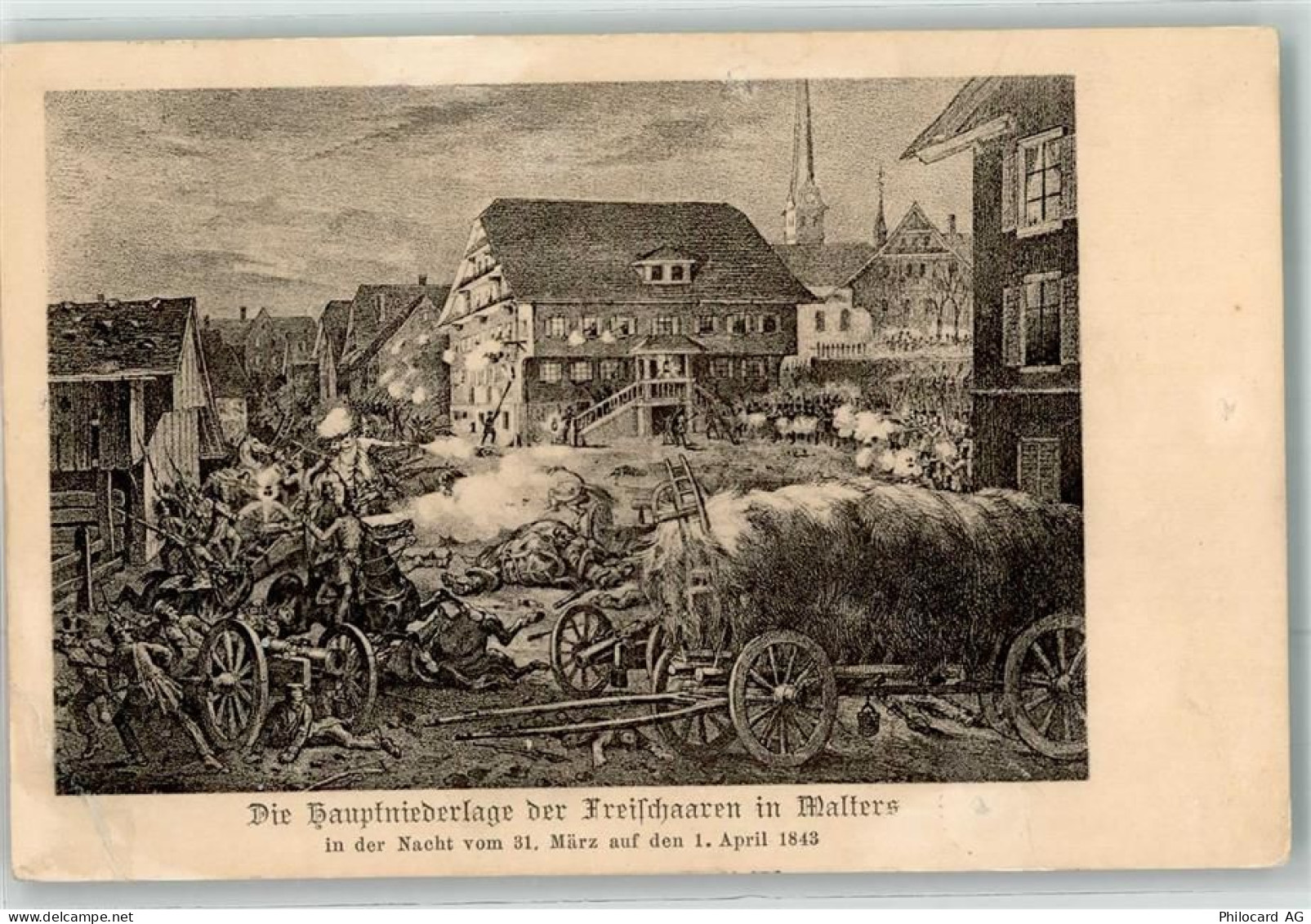 6102 Malters 1919 Gebrauchsspuren die Hauptniederlage der Freischaaren i... - 10645490