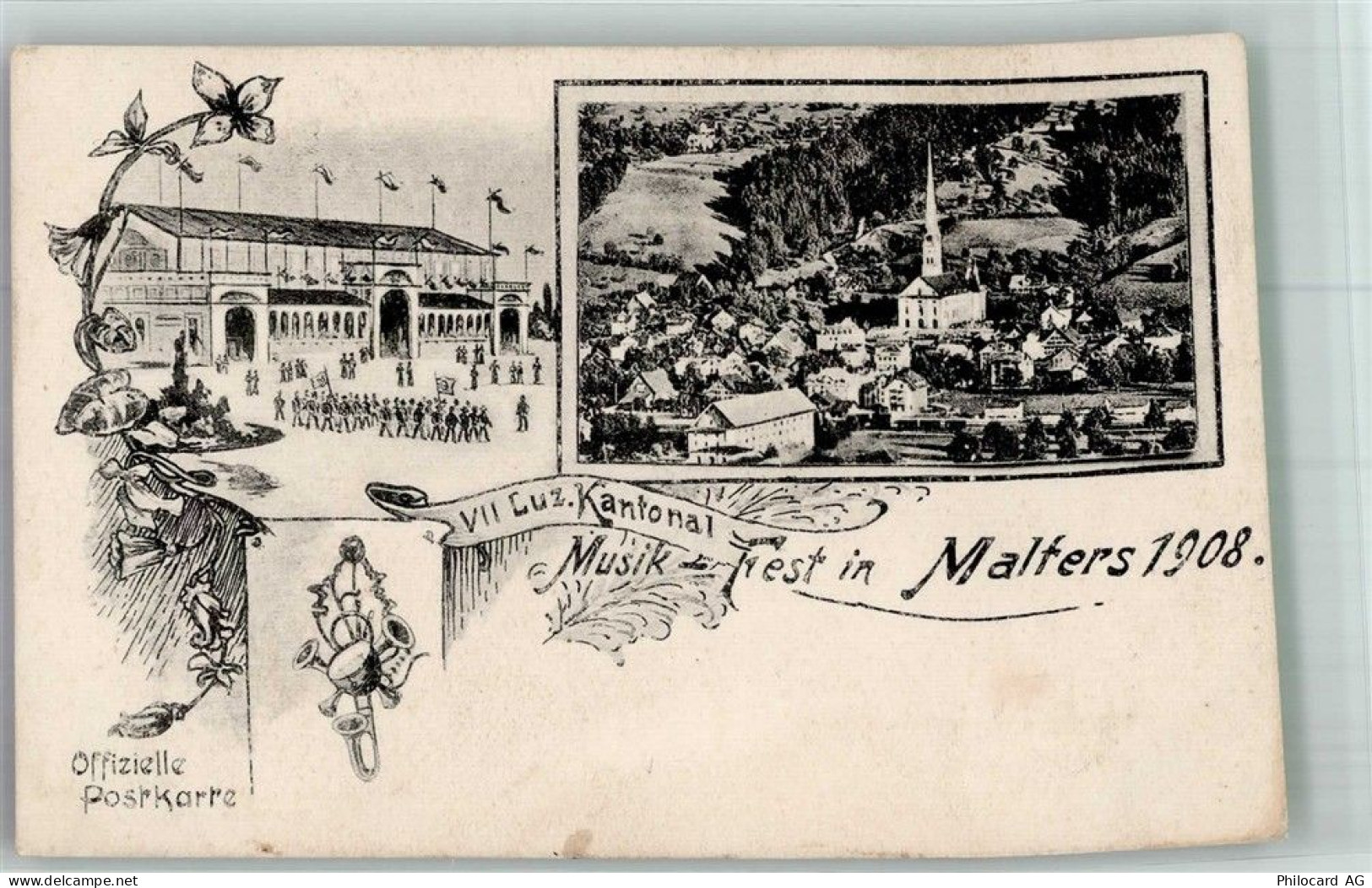 6102 Malters Foto AK VII. Luz. Kantonal Musikfest 1908 - 13674017