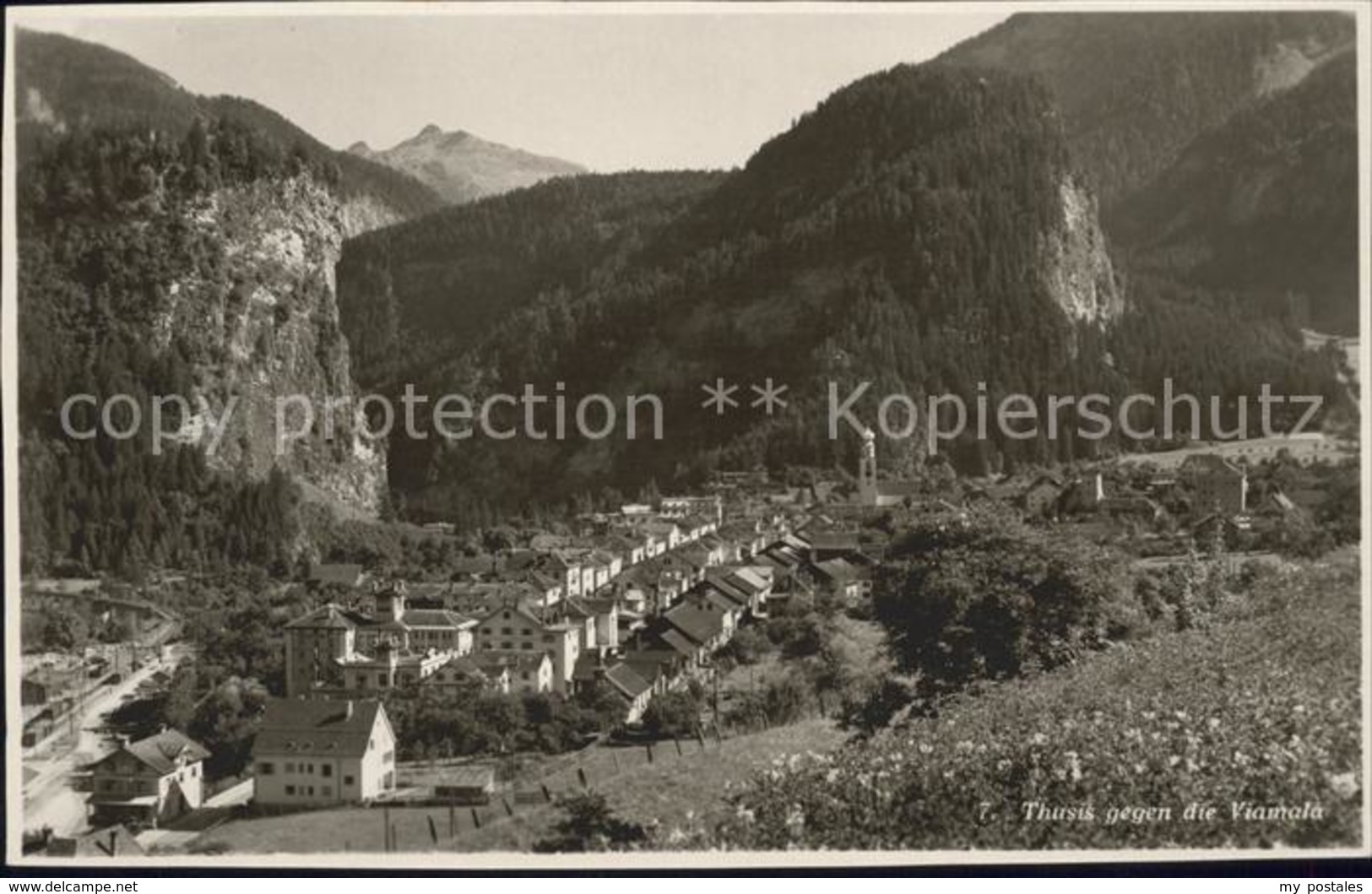 61277499 Thusis mit der Viamala / Thusis /Bz. Hinterrhein
