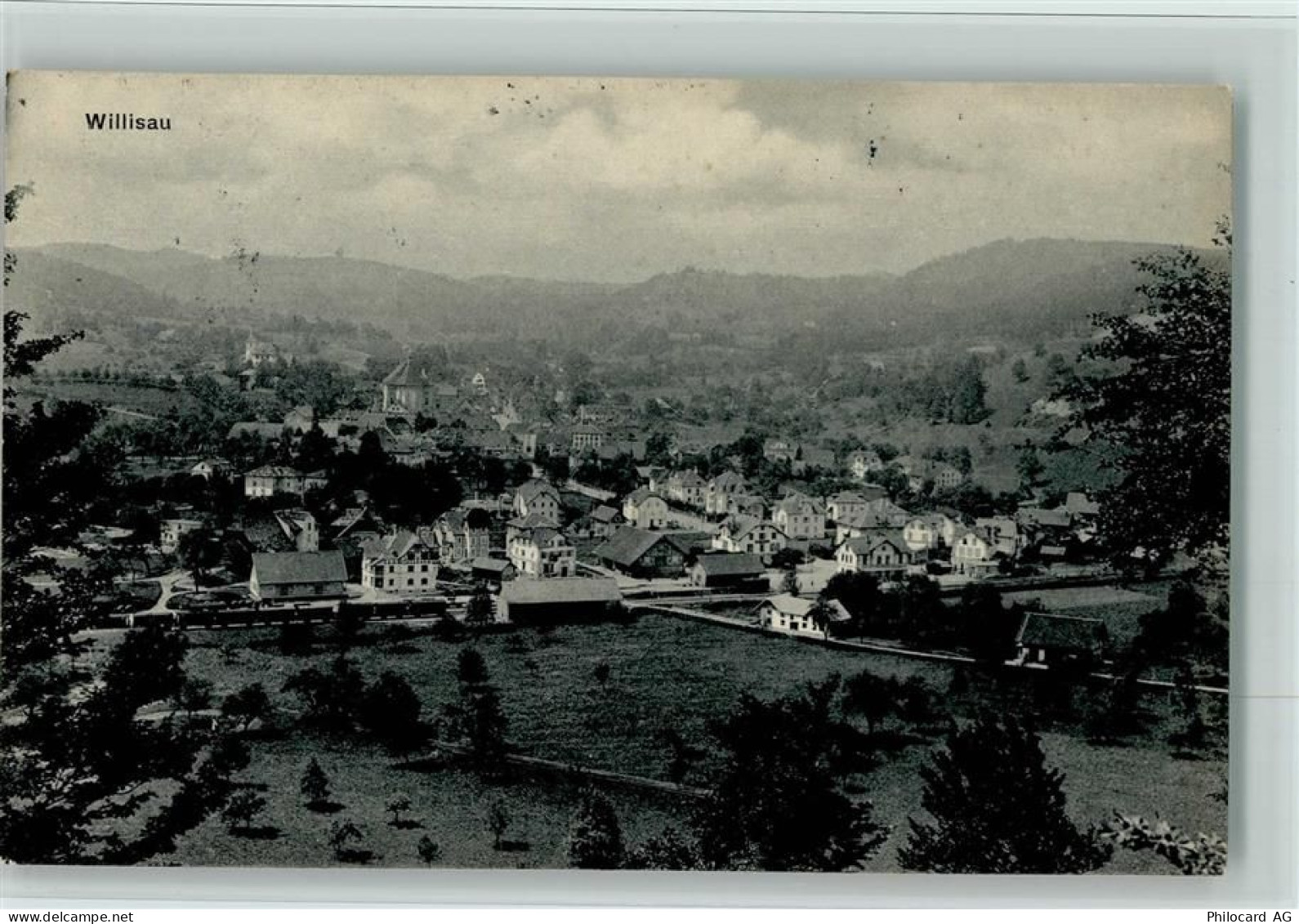 6130 Willisau 1914 - mit Bahnhof - vue generale - 13086916