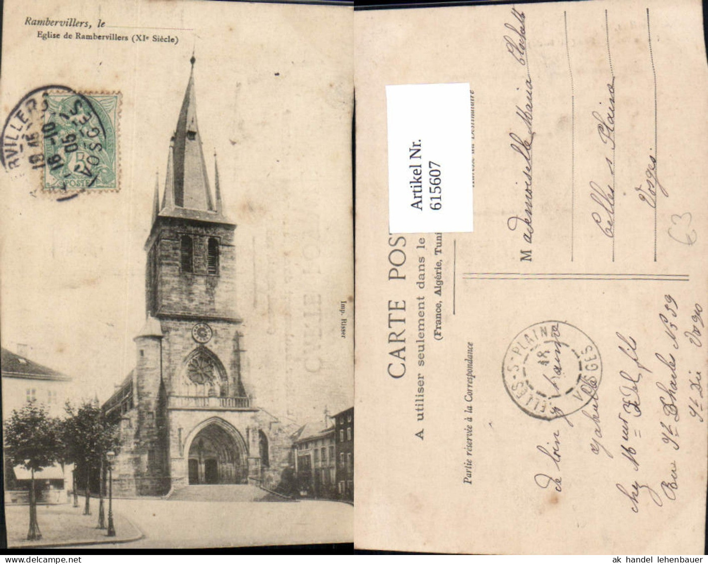 615607,Rambervillers Eglise de Rambervillers Kirche France