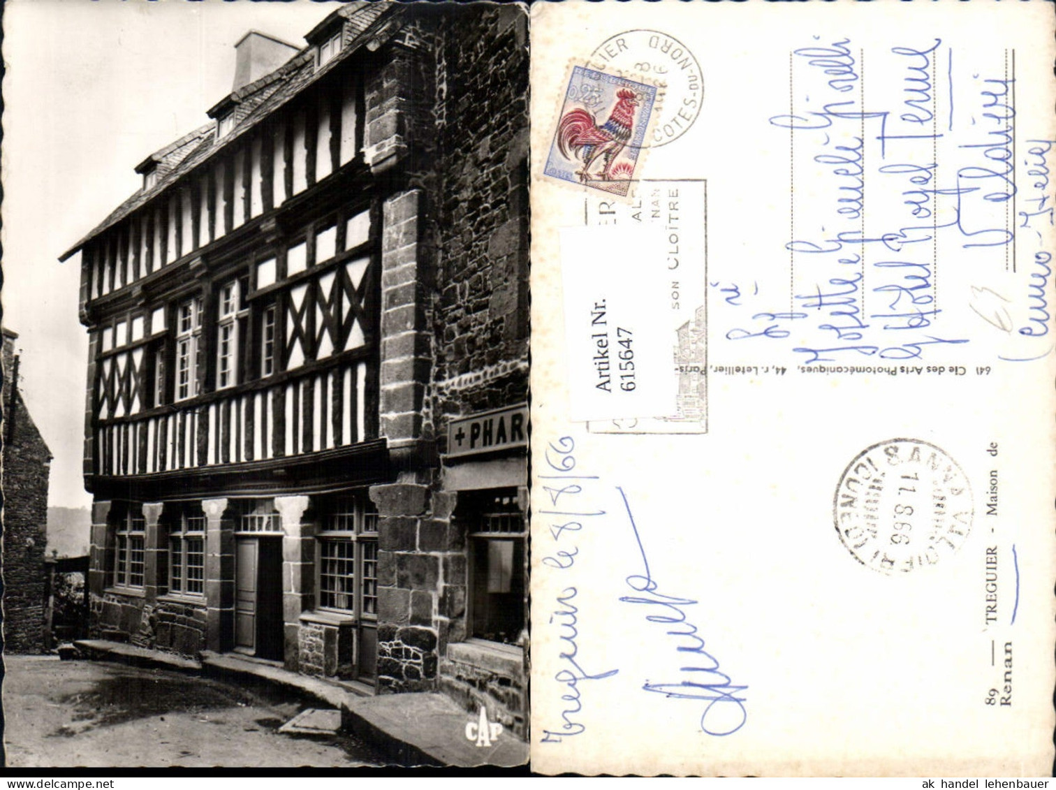 615647,Foto Ak Treguier Maison de Renan France