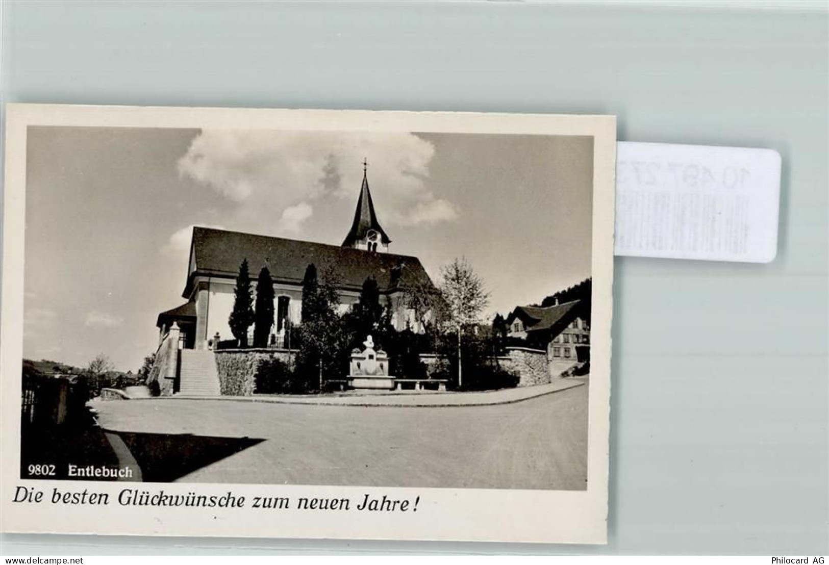 6162 Entlebuch FOTO KEINE AK Kirche Neujahr Brunnen Denkmal Foto 10cm x ... - 10497273