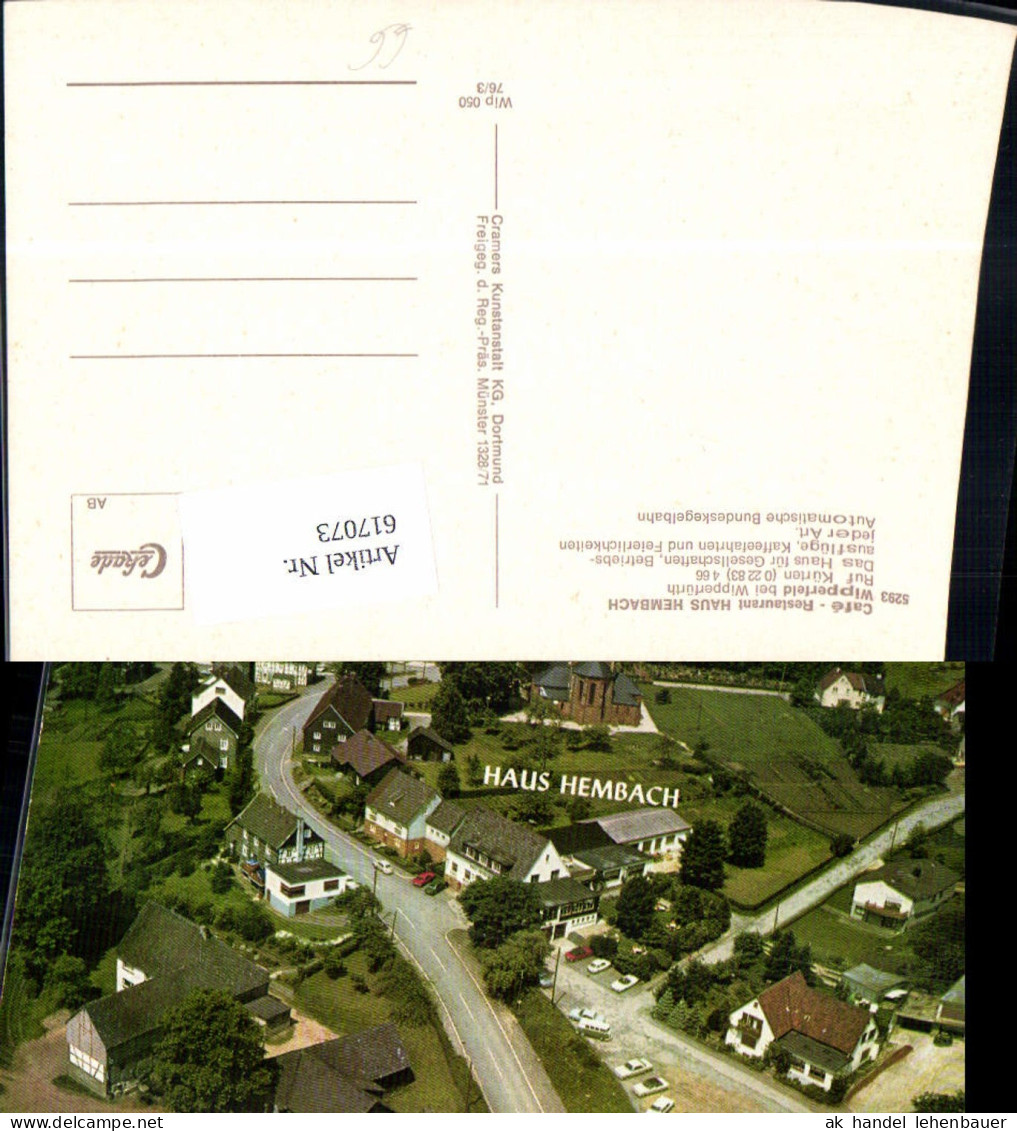 617073,Wipperfürth Wipperfeld Cafe Restaurant Haus Hembach VW Bully