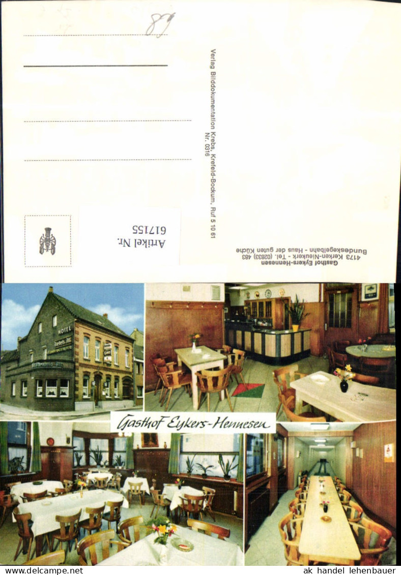 617155,Mehrbild Ak Kerken Nieukerk Gasthof Eykers-Hennesen
