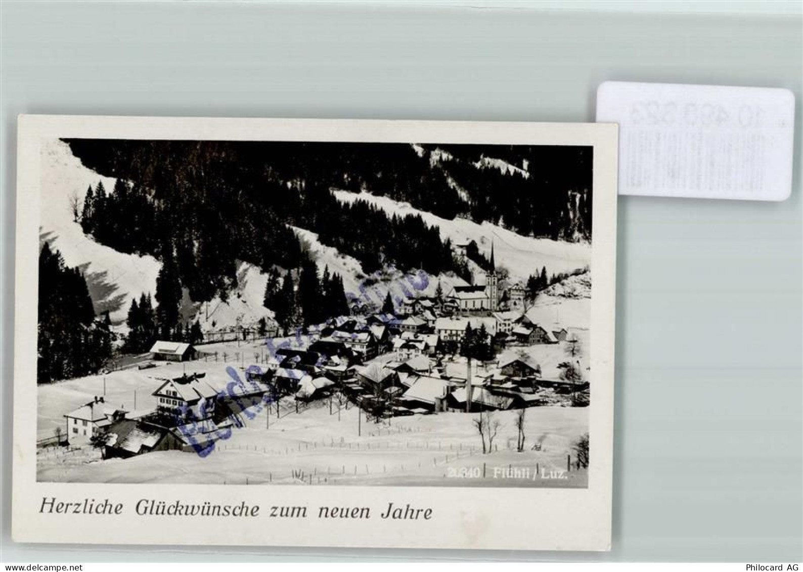 6173 Flühli LU FOTO KEINE AK Foto 10cm x 7cm Neujahrswunsch - 10498323