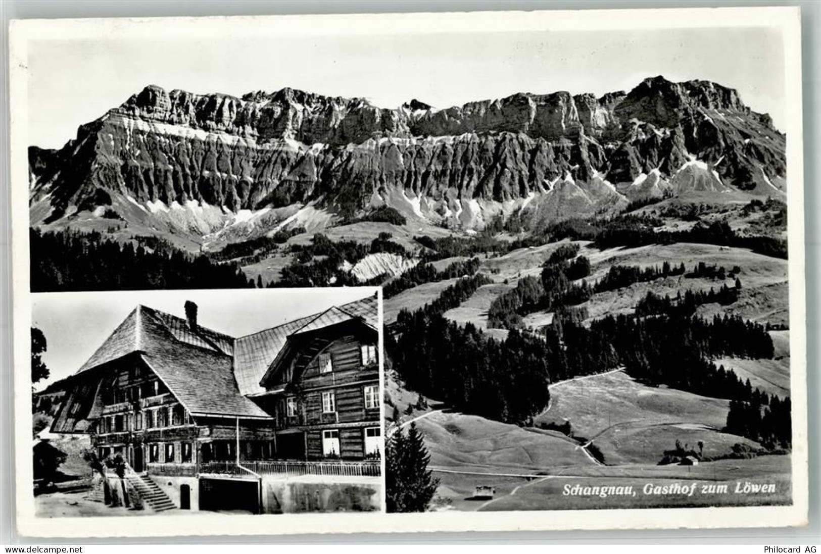 6197 Schangnau 1960 Foto AK Gasthaus zum Löwen - 10735021