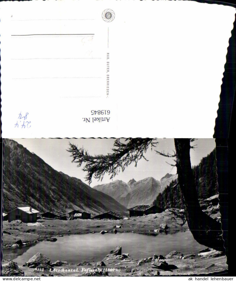 619845,Foto Ak Lötschental Fafleralp Wiler Lötschen