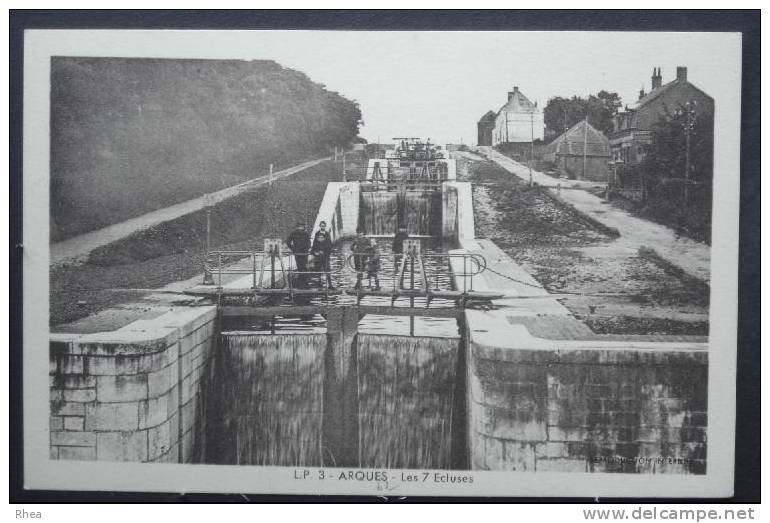 62 Arques canal ecluse sépia    D62D  K62040K  C62040C RH051302