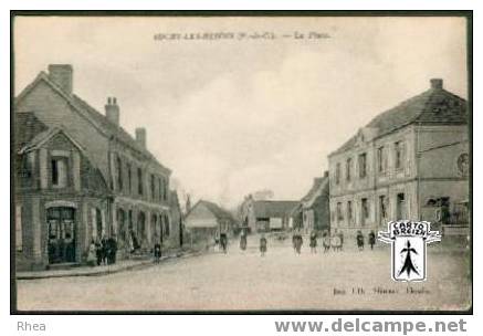 62 Auchy-les-Hesdin - AUCHY-les-HESDIN (P-de-C) - La Place - cpa
