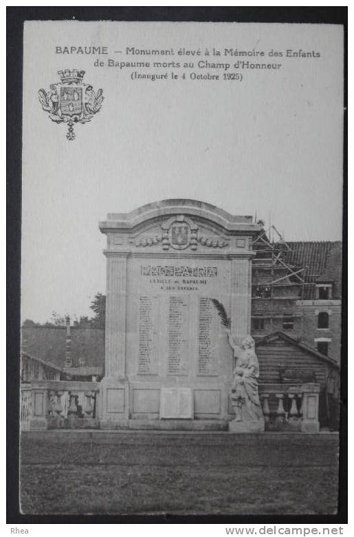 62 Bapaume monument aux morts    D62D  K62080K  C62080C RH051323