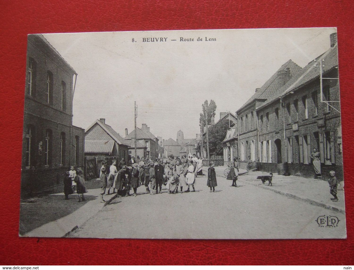 62 - BEUVRY - " ROUTE DE LENS " - BELLE ANIMATION -