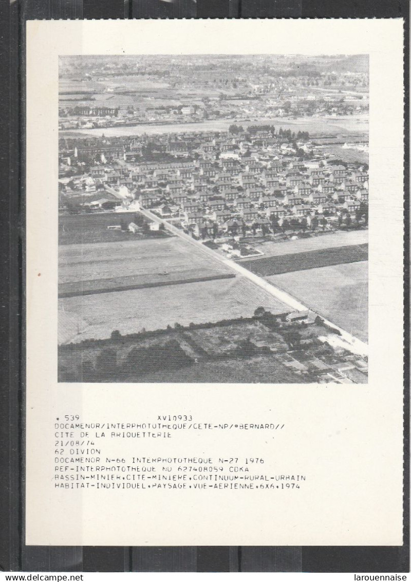 62 - DIVION - Bassin minier - Cité minière - Continuum rural urbain - Habitat individuel