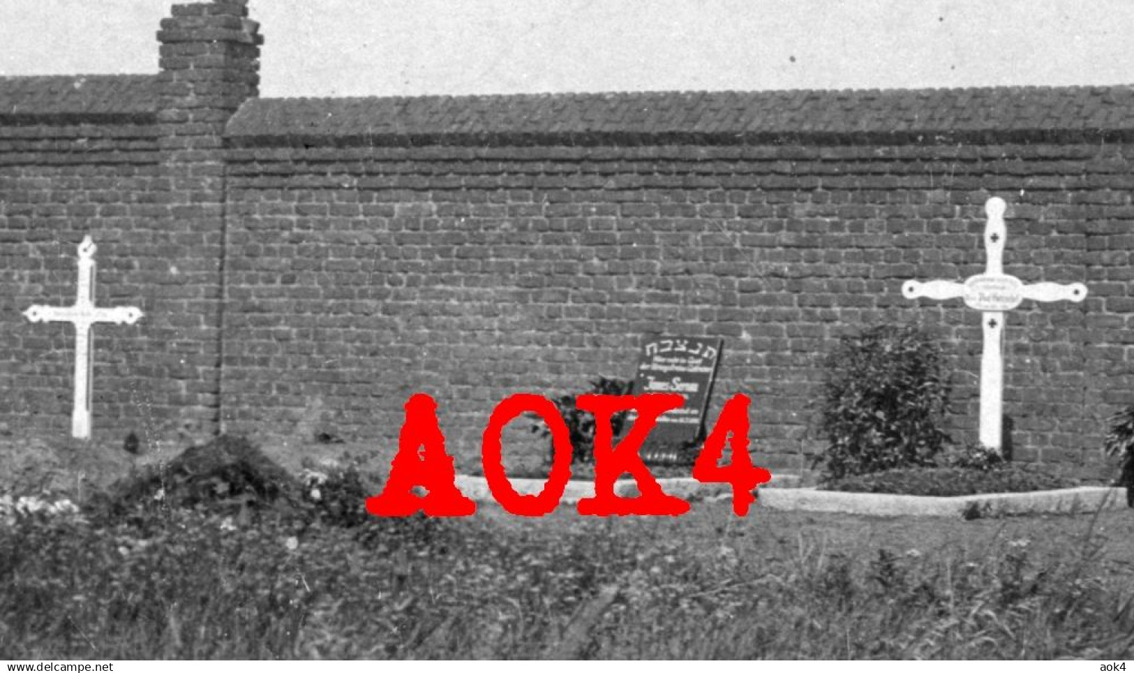 62 LIEVIN cimetiere allemand 1915 Judaica James Sernau FAR 74 Lens Sallaumines Artois