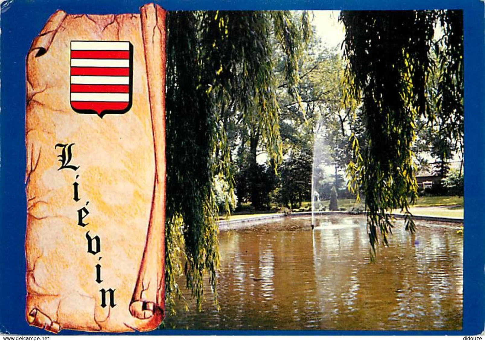 62 - Liévin - Le Jardin Public - Blasons - CPM - Voir Scans Recto-Verso