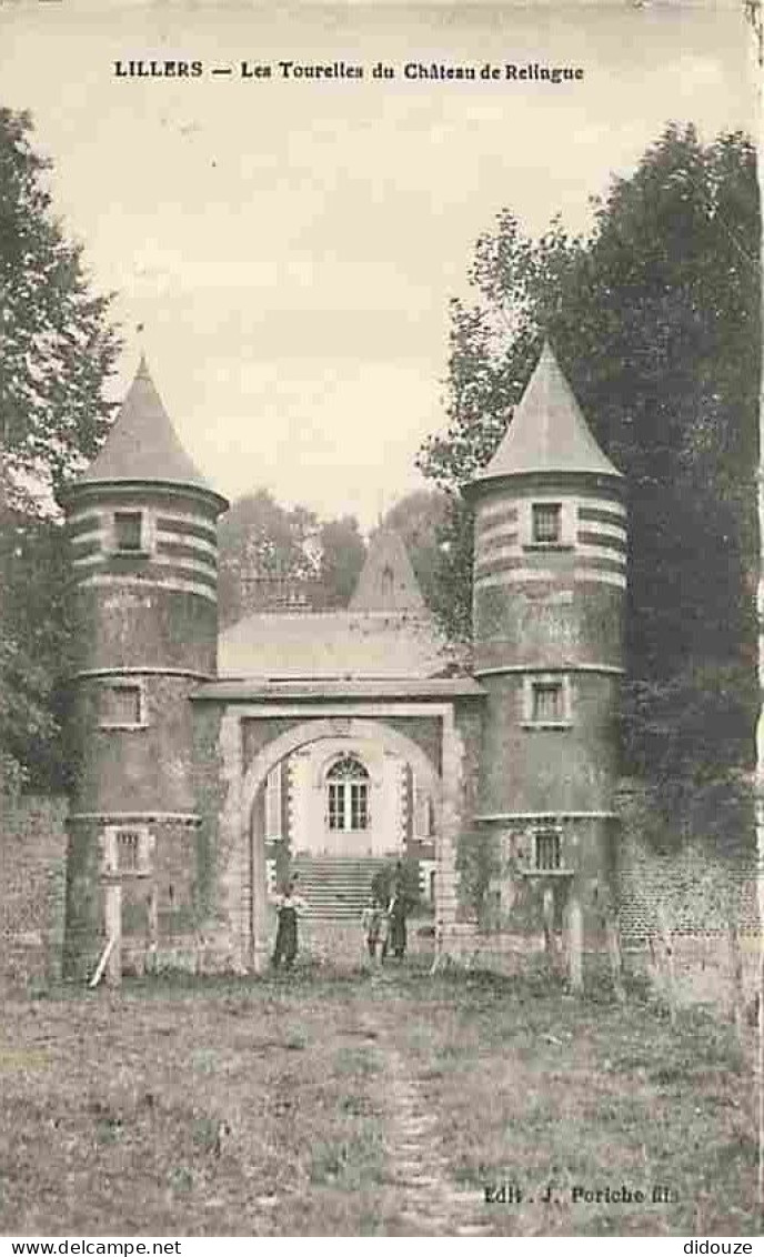 62 - Lillers - Les Tourelles du Château de Relingue - Animée - CPA - Voir Scans Recto-Verso