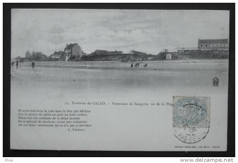 62 Sangatte - poeme thiriat - cpa -  /  D62D  K62193K  C62774C