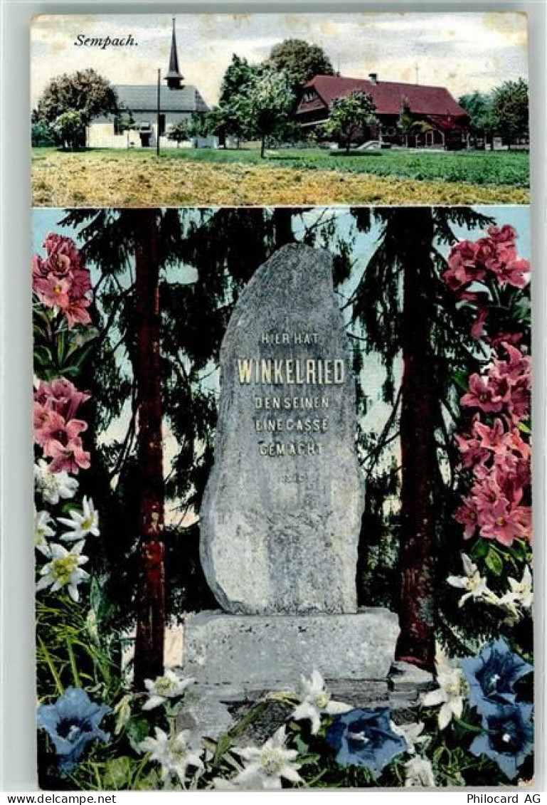 6204 Sempach 1910 - Winkelried Denkmal Schlachtkapelle - 10621019