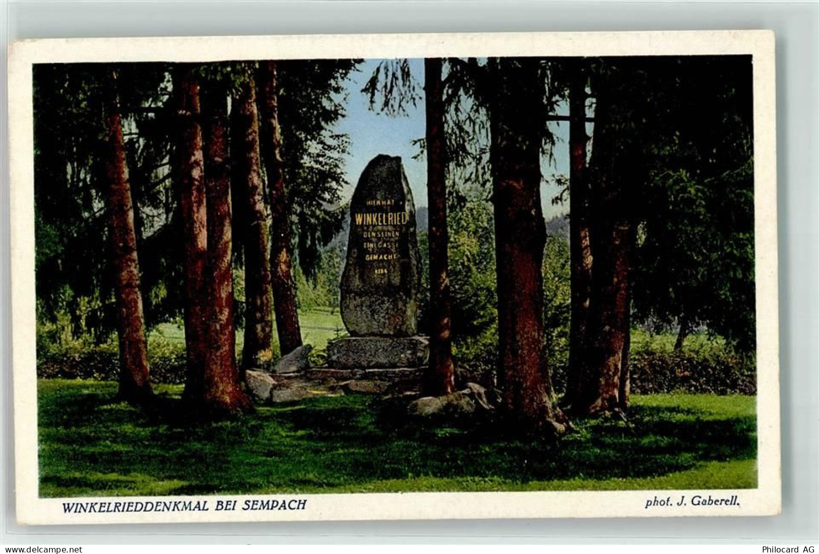 6204 Sempach - Winkelried Denkmal - 39371739
