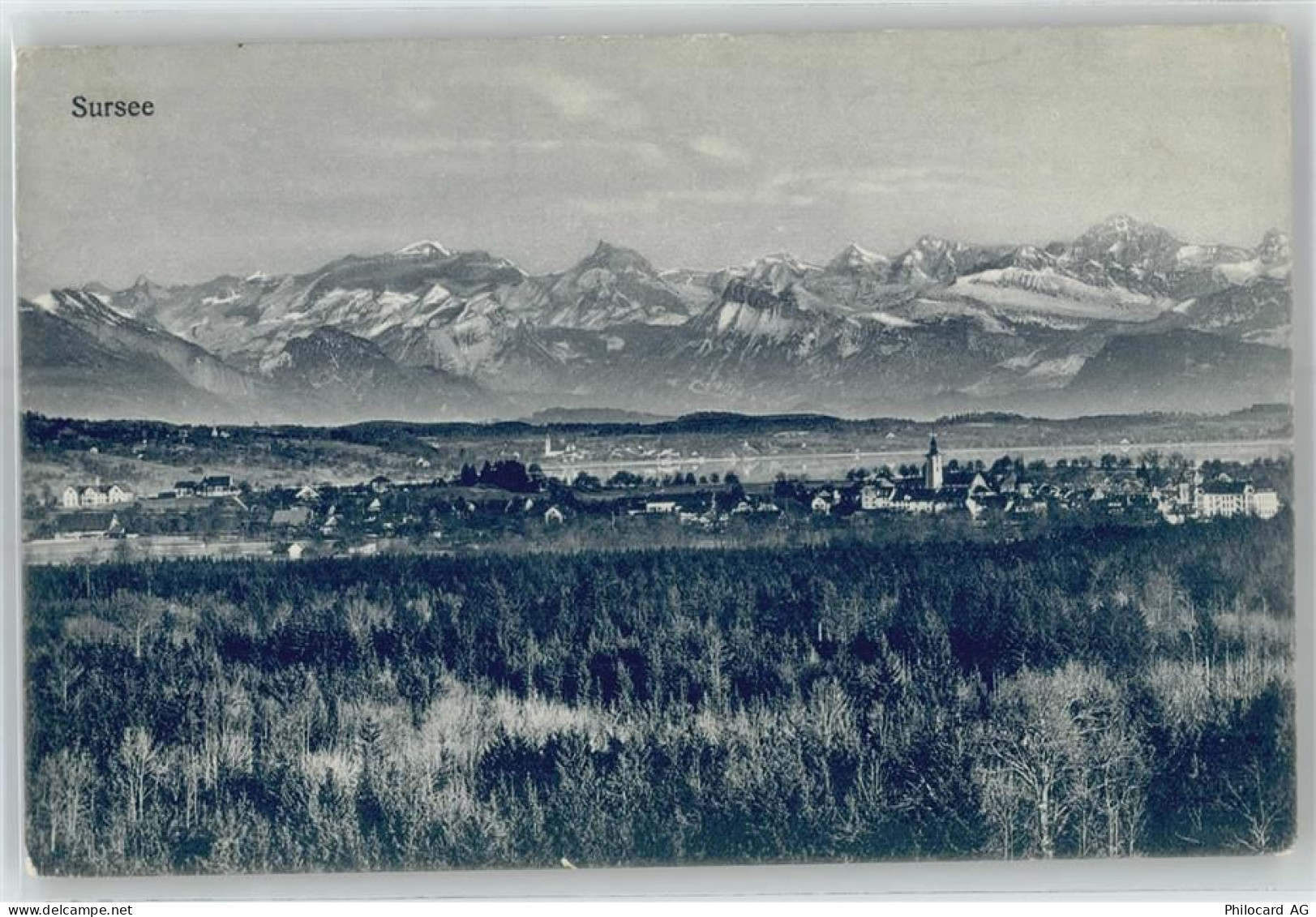 6210 Sursee - Kirche, Ortsansicht, Sursee, Alpenpanorama - 51091609