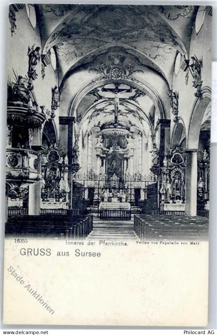 6210 Sursee - Parrkirche, Innenansicht - 51279611