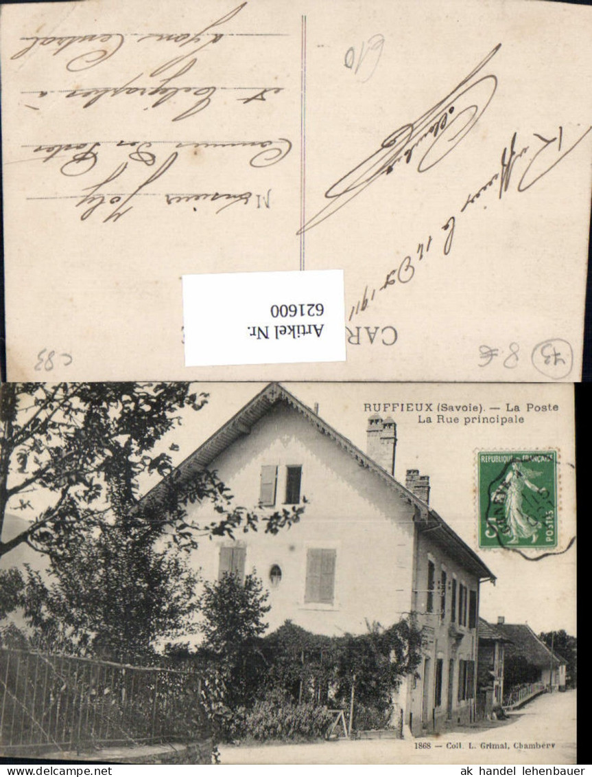 621600,Ruffieux Savoie La Poste La Rue principale Post Postamt France