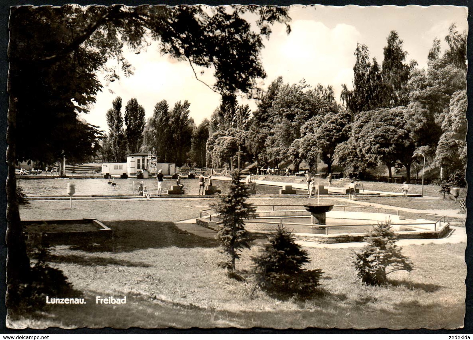 6221 - Lunzenau - Freibad - Springbrunnen - ERKA - R. Kallmer