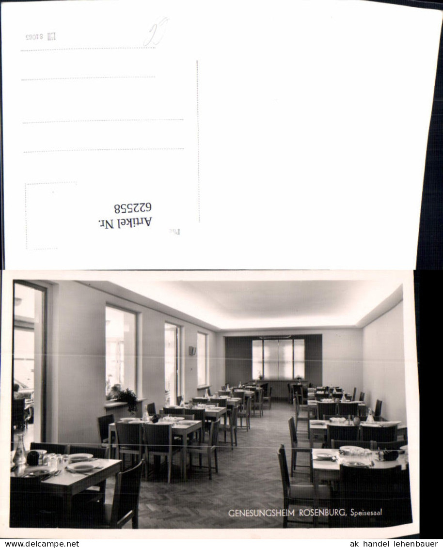 622558,Foto Ak Genesungsheim Rosenburg Rosenburg-Mold Speisesaal