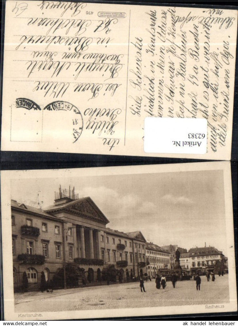 62383,Karlsruhe Strassenansicht mit Personen