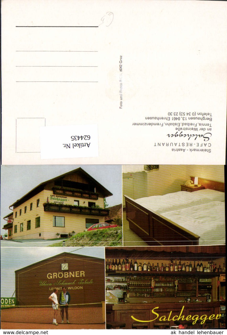 624435,Mehrbild Ak Ehrenhausen a. d. Weinstra&szlig;e Cafe Restaurant Salchegger a. d. Wein