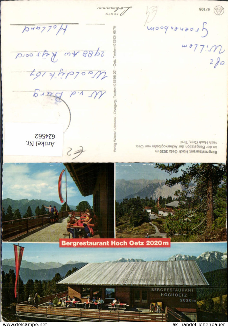 624562,Mehrbild Ak Oetz Bergrestaurant Hoch Oetz