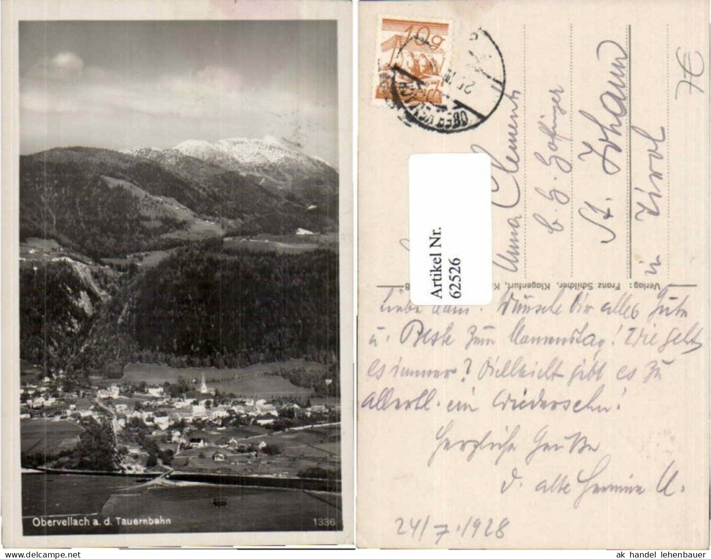 62526,Obervellach a.d. Tauernbahn