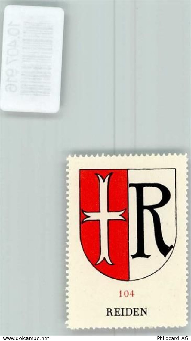 6260 Reiden - Vignette Wappen Kaffee Hag ca 1920-1940 - 10407916