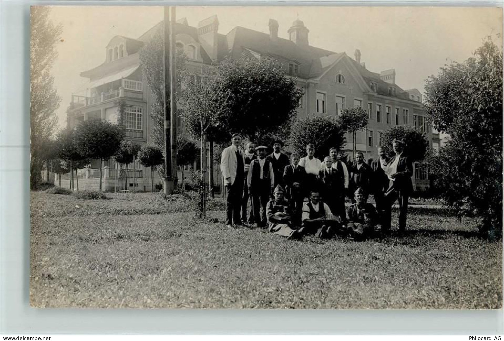 6263 Richenthal Foto AK Gruppenfoto Ort handschriftlich - 13601029